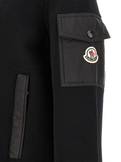 Black Polyamide Cardigan