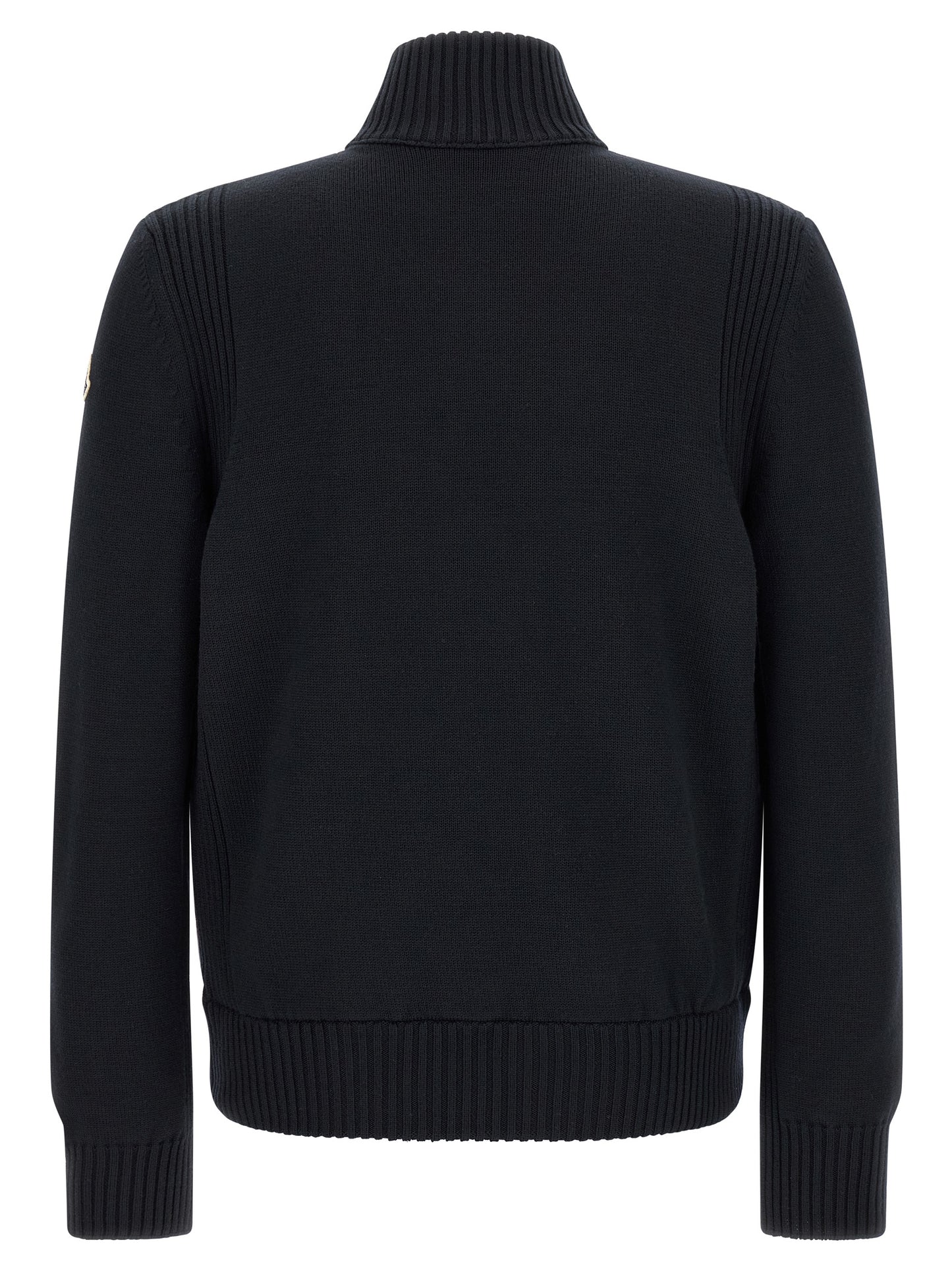 Blue Polyester Cardigan