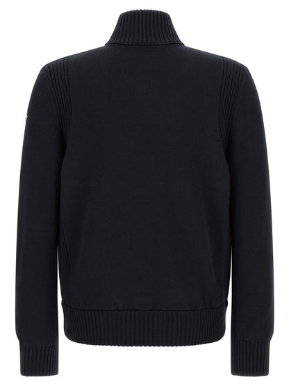 Blue Polyester Cardigan