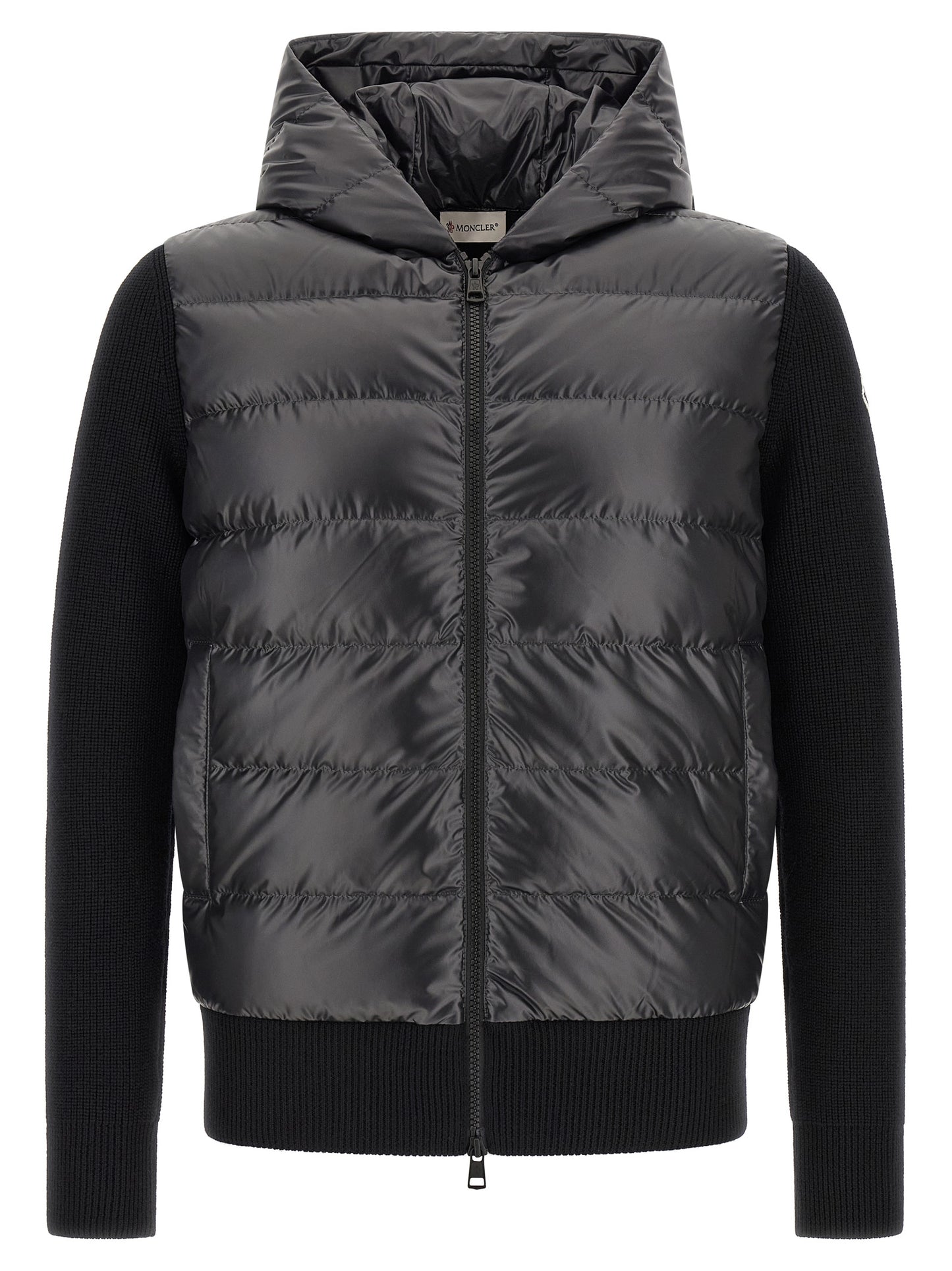 Black Polyester Cardigan