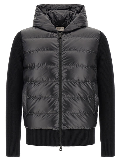 Black Polyester Cardigan