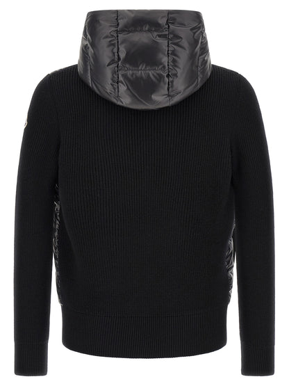 Black Polyester Cardigan