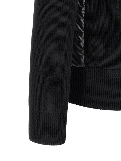 Black Polyester Cardigan