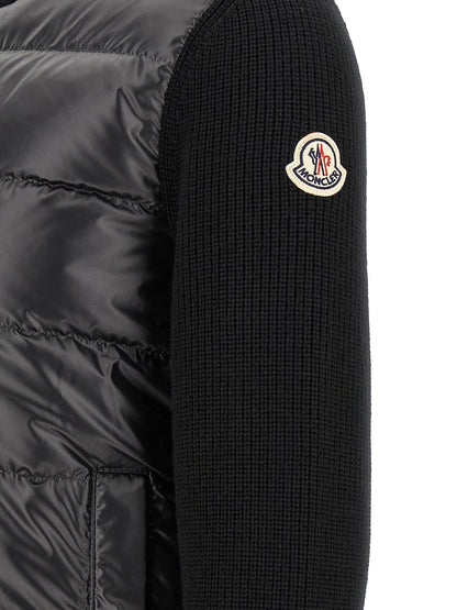 Black Polyester Cardigan