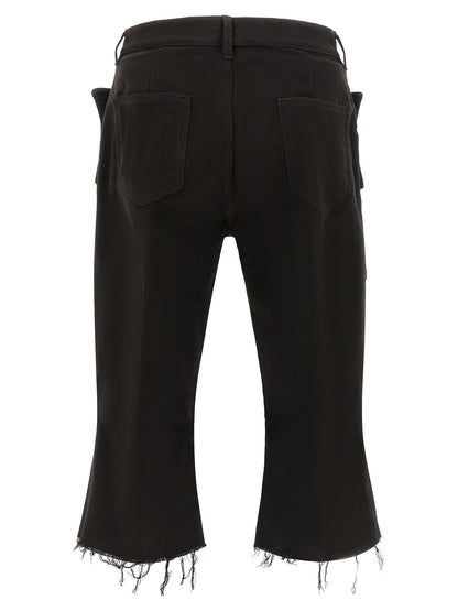 Black Cotton Cargo Pants