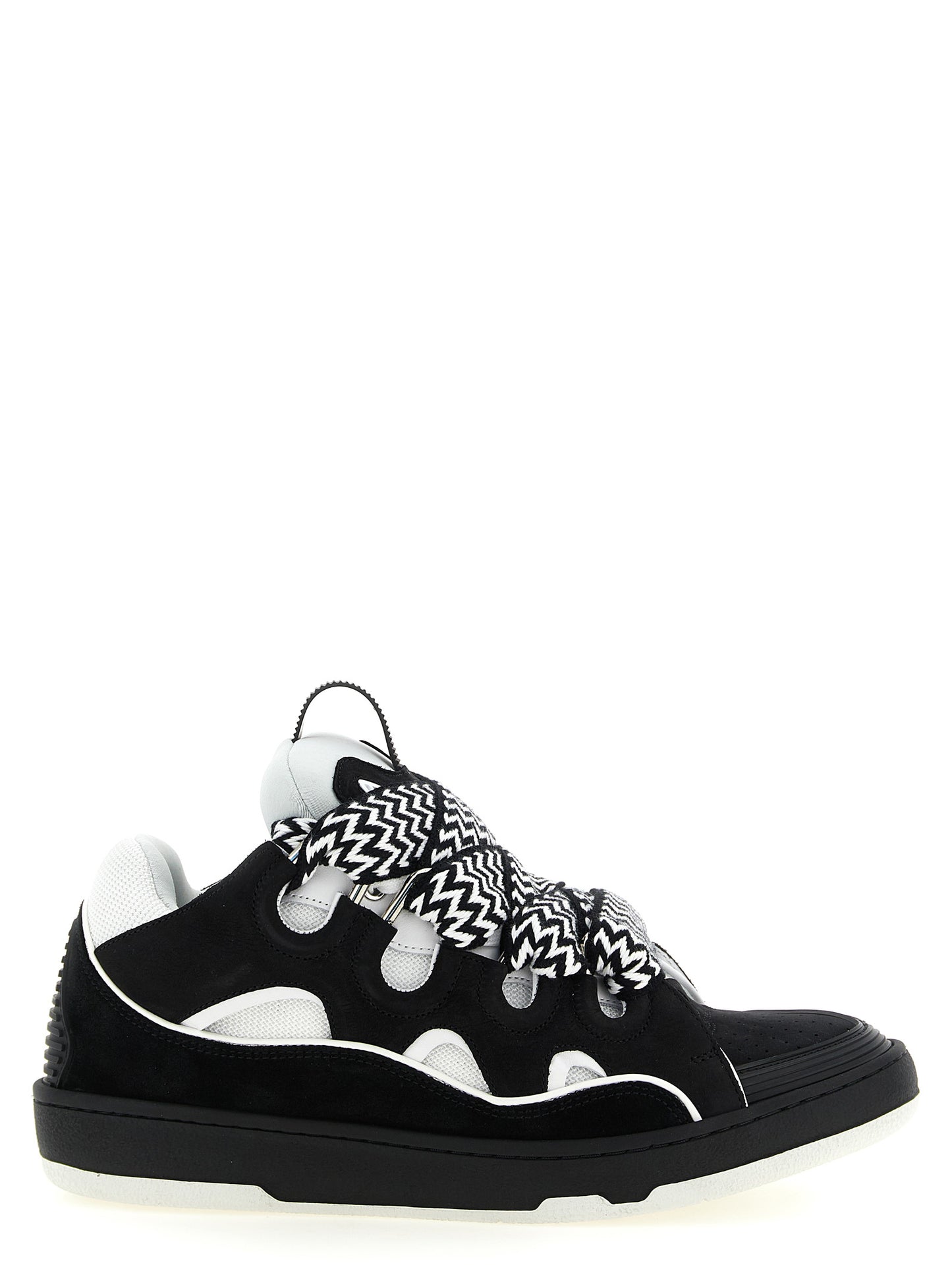 Bicolor Calfskin Chunky Sneakers
