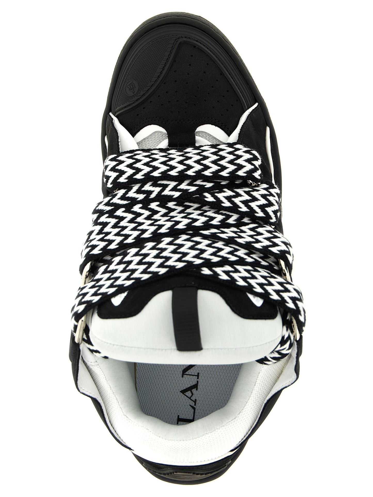 Bicolor Calfskin Chunky Sneakers