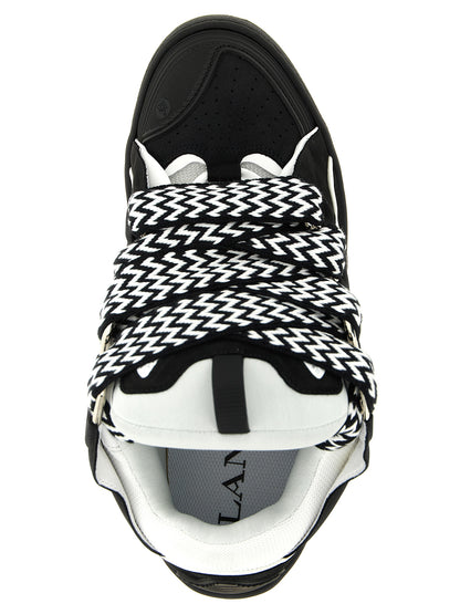 Bicolor Calfskin Chunky Sneakers