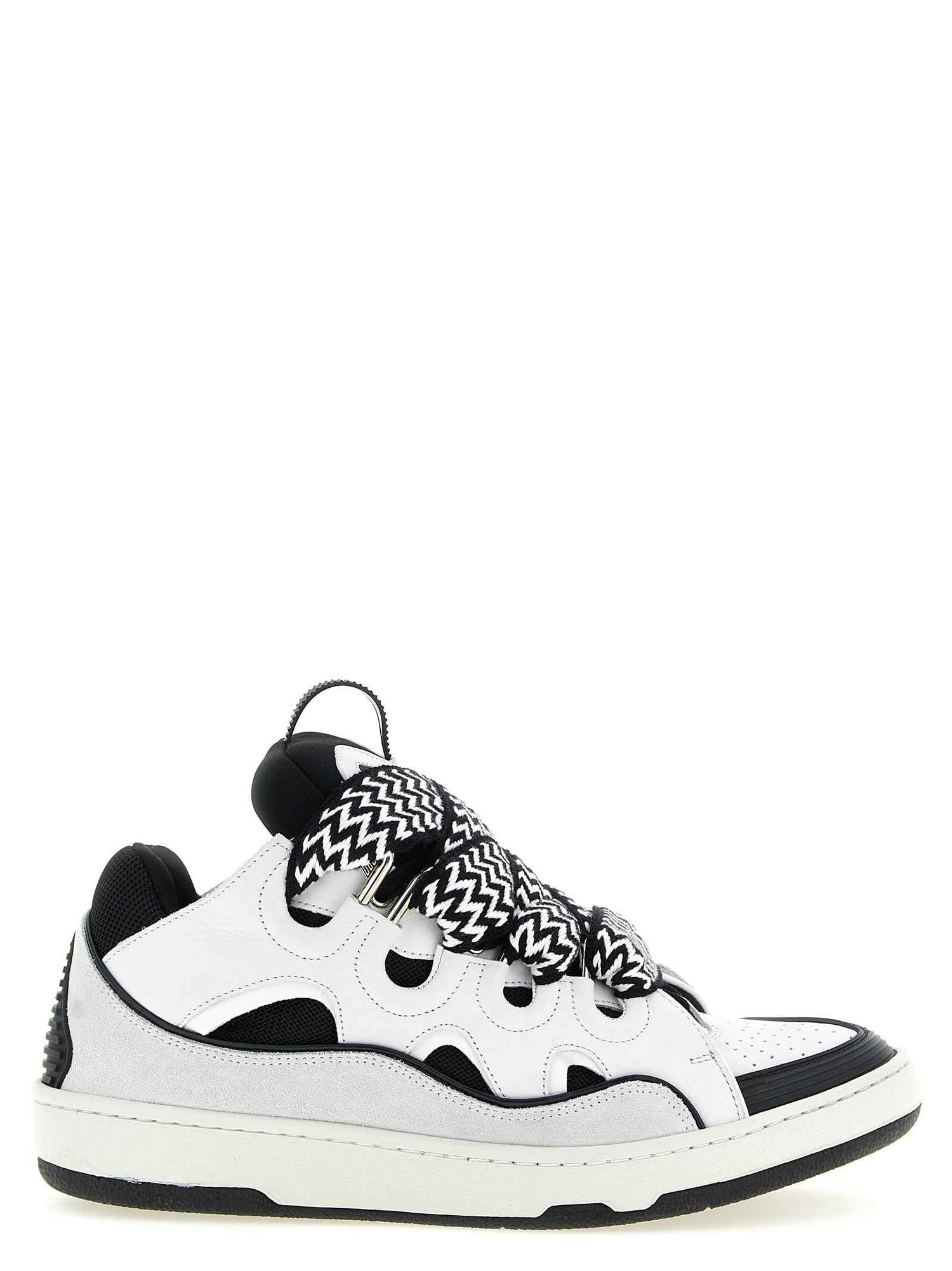 Bicolor Calfskin Chunky Sneakers