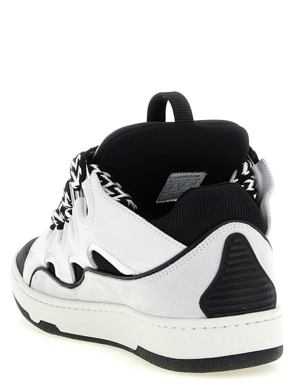 Bicolor Calfskin Chunky Sneakers