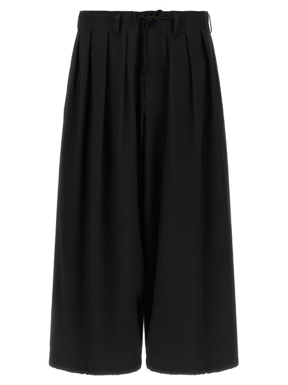 Black Wool Casual Pants