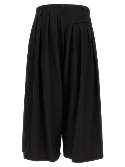 Black Wool Casual Pants