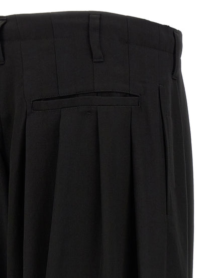 Black Wool Casual Pants