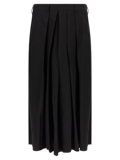 Black Wool Casual Pants