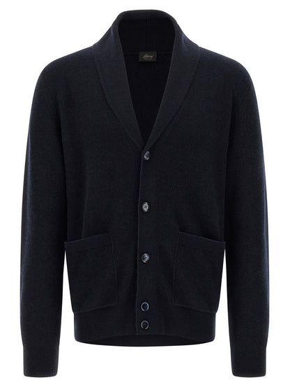 Blue Cashmere Cardigan