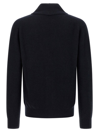 Blue Cashmere Cardigan