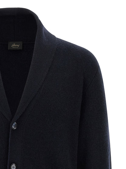 Blue Cashmere Cardigan