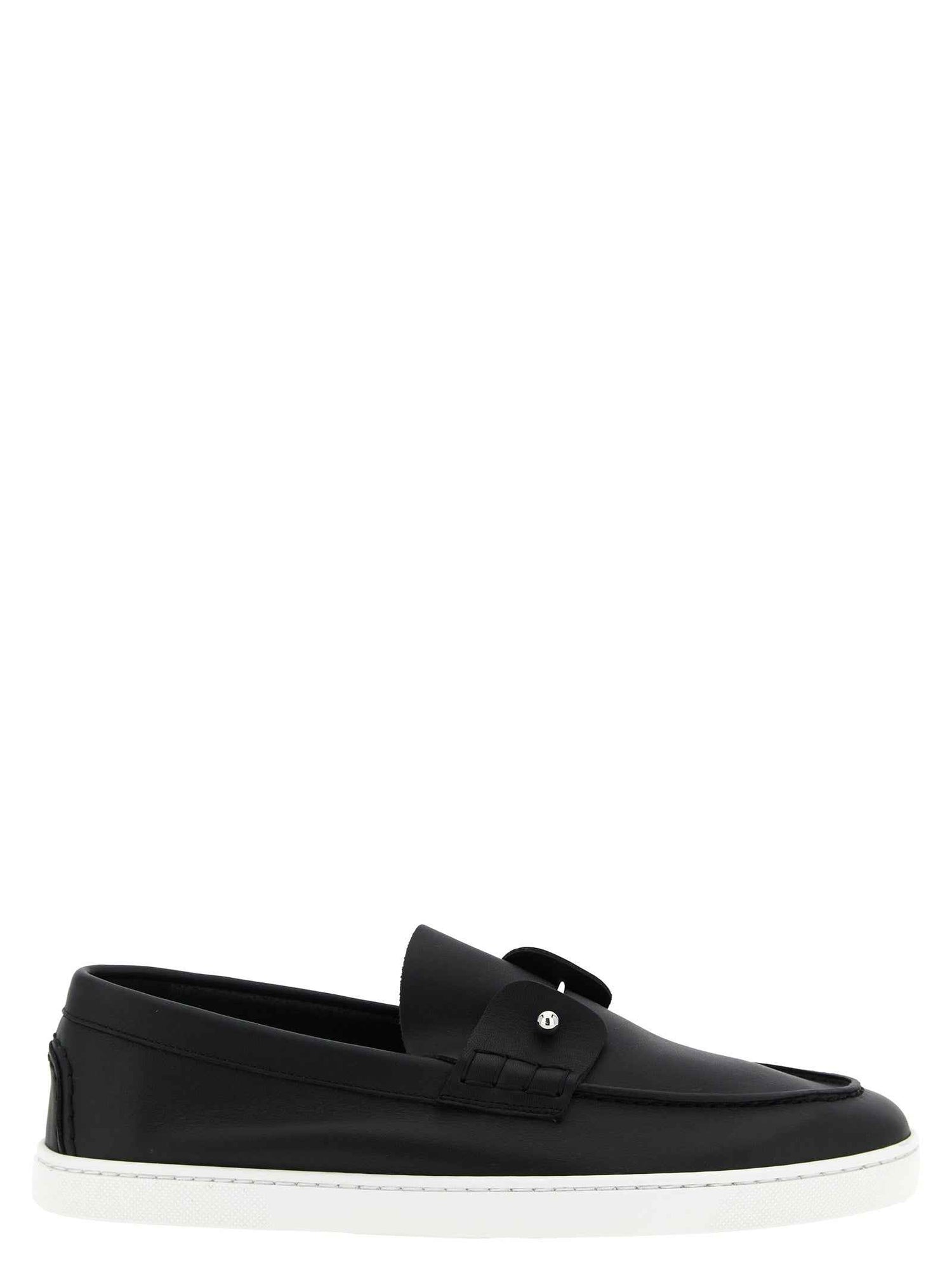 Black Calfskin Slip-On Loafers