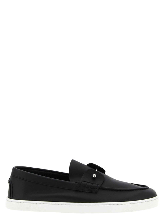 Black Calfskin Slip-On Loafers