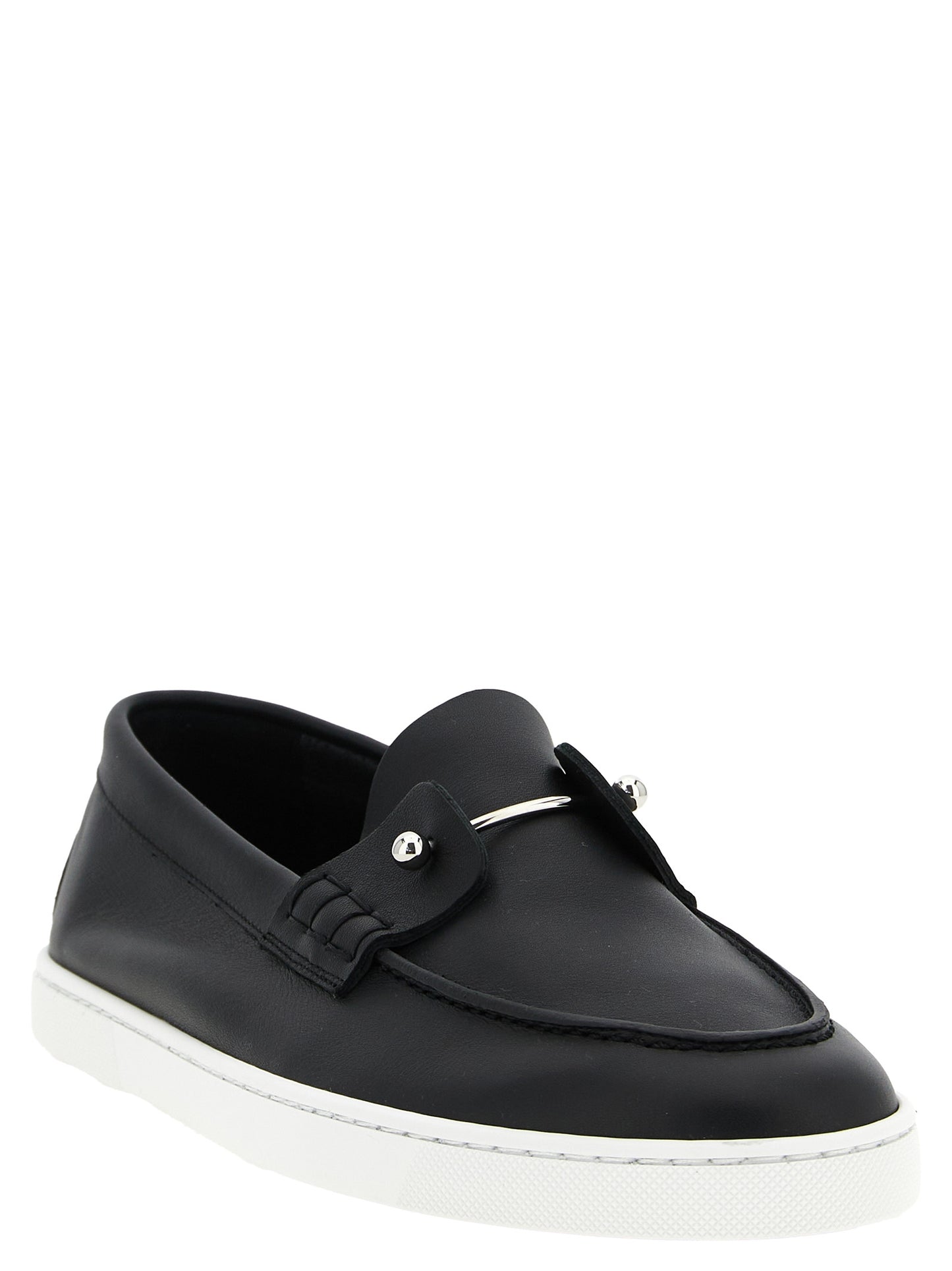 Black Calfskin Slip-On Loafers