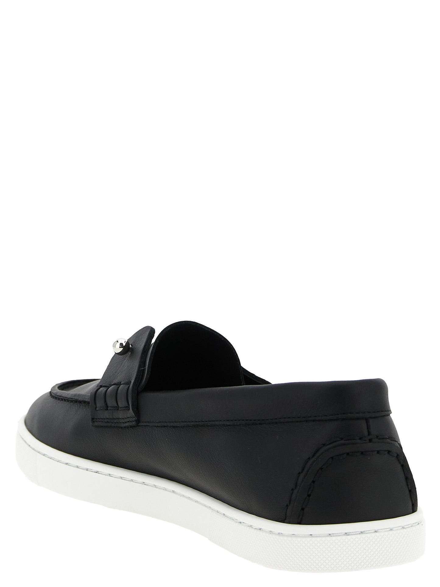 Black Calfskin Slip-On Loafers