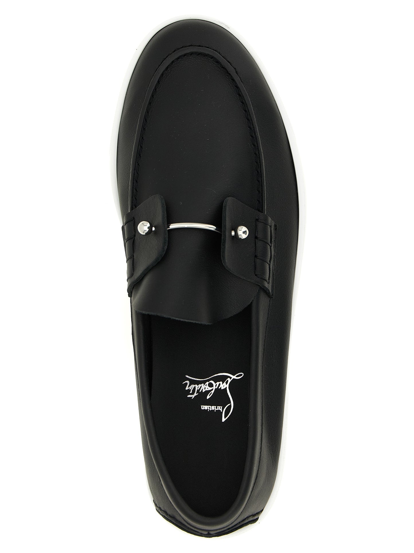 Black Calfskin Slip-On Loafers