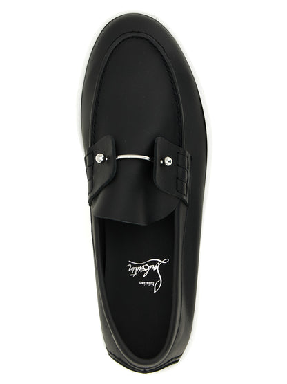 Black Calfskin Slip-On Loafers