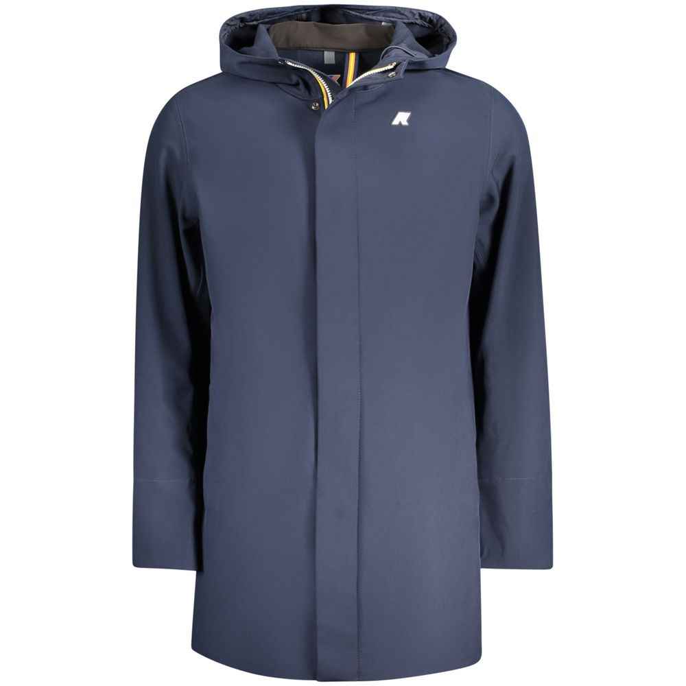 Blue Polyester Men's Jacket