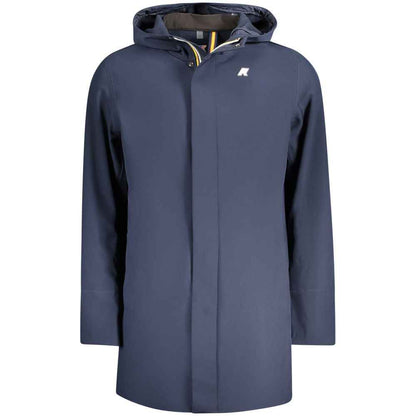 Blue Polyester Men's Jacket