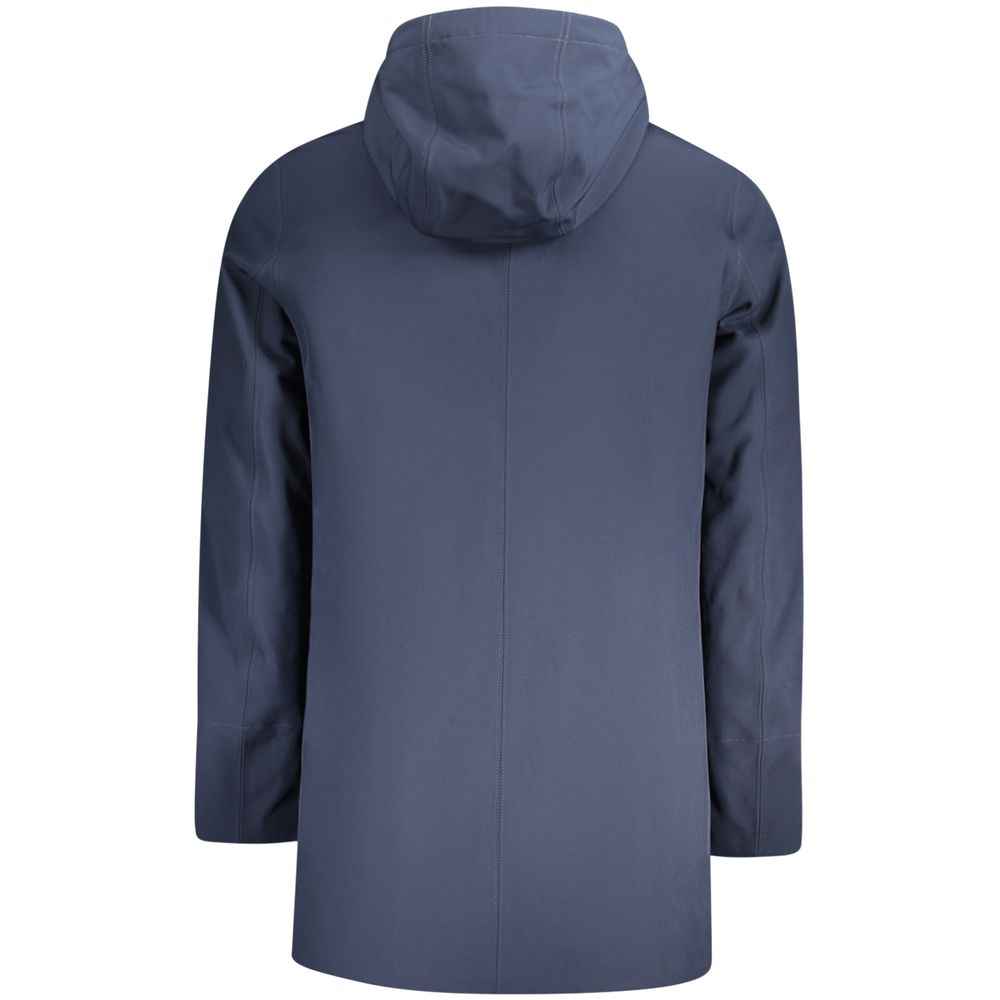 Blue Polyester Men's Jacket