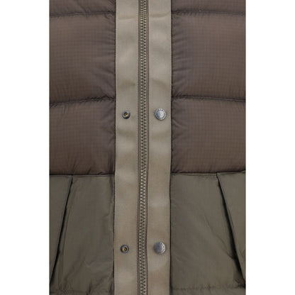 Bicolor Polyamide Full-Length Jacket