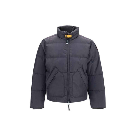 Gray Polyamide Full-Length Jacket