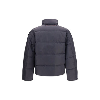 Gray Polyamide Full-Length Jacket
