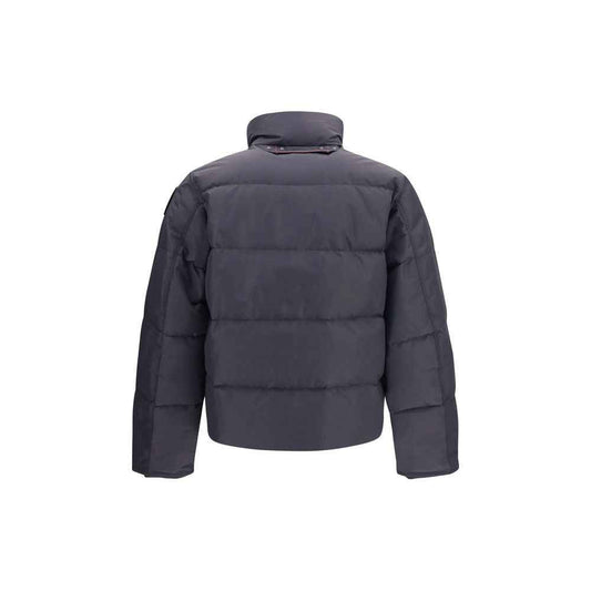 Gray Polyamide Full-Length Jacket