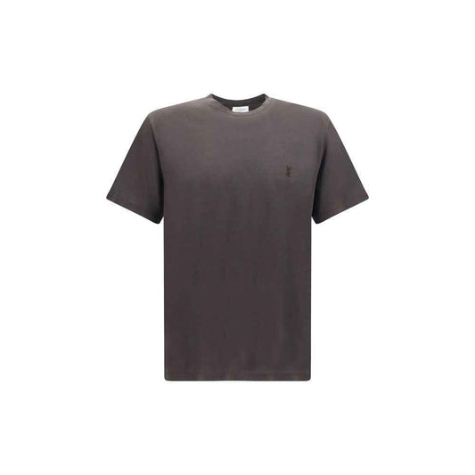 Brown Silk T-Shirt