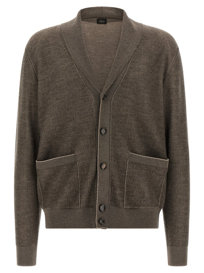 Brown Cashmere Cardigan