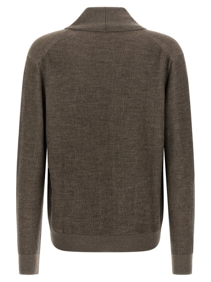 Brown Cashmere Cardigan