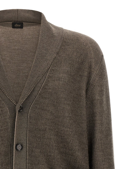 Brown Cashmere Cardigan