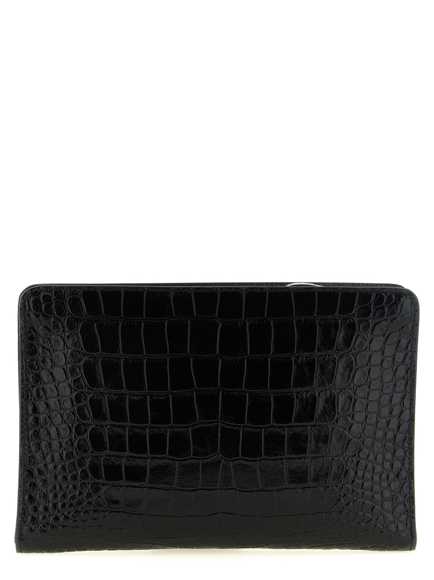Black Calfskin Clutch Bag