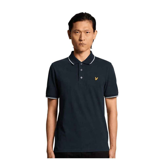 Blue Cotton Polo Shirt