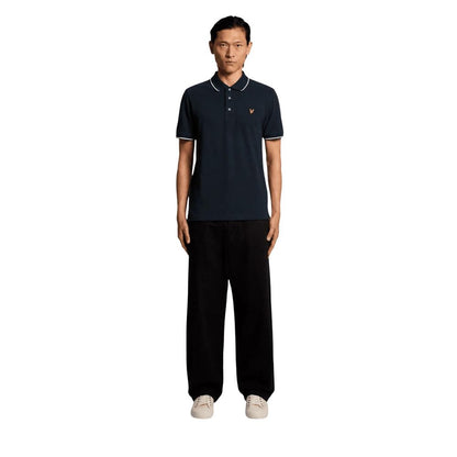 Blue Cotton Polo Shirt