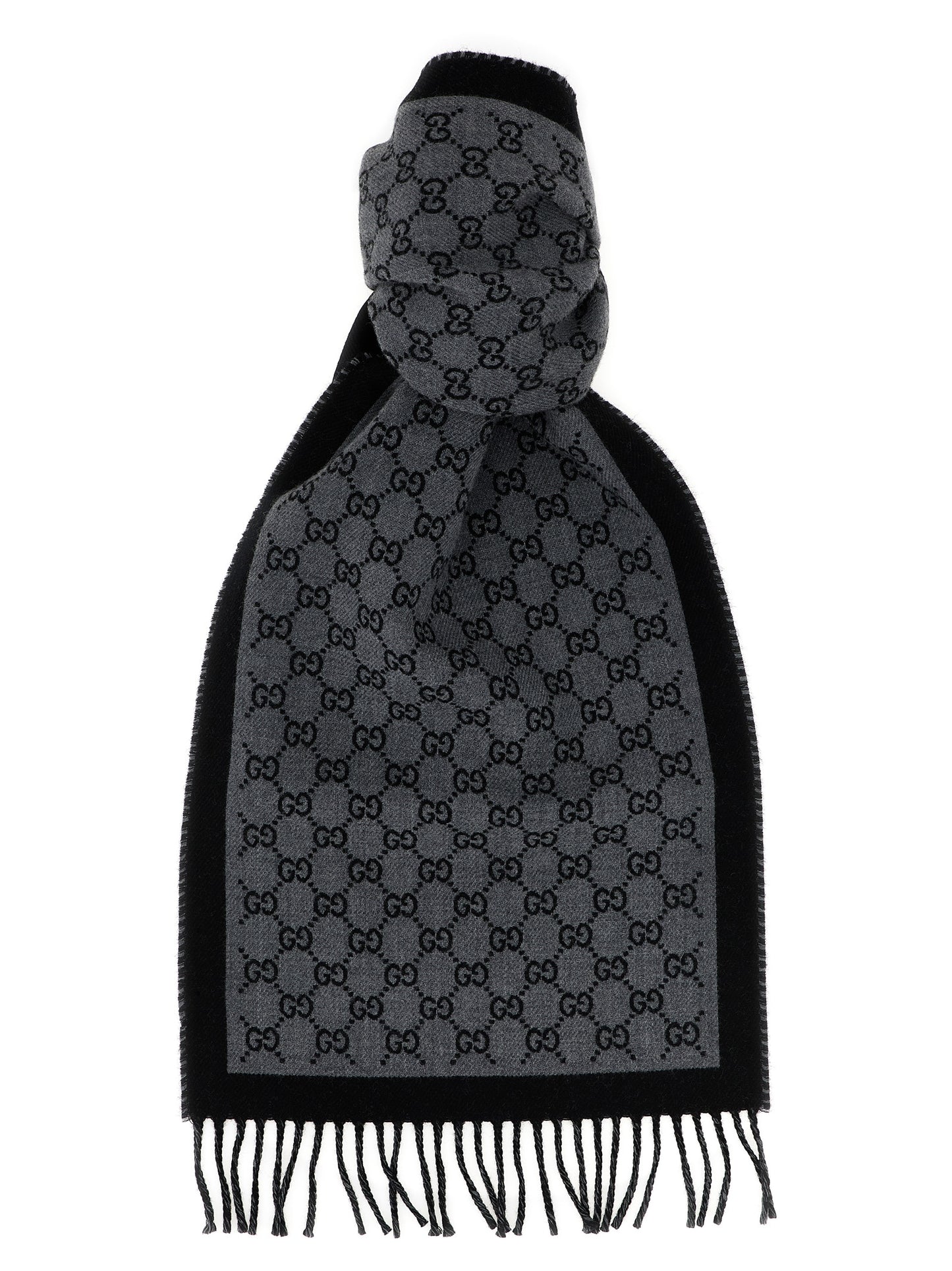 Gray Wool Scarf