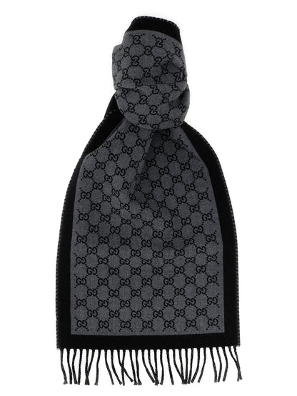 Gray Wool Scarf