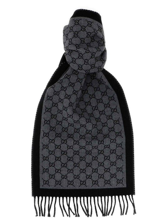 Gray Wool Scarf