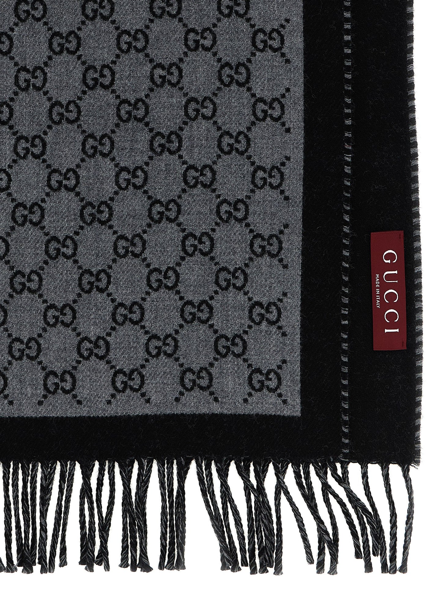 Gray Wool Scarf