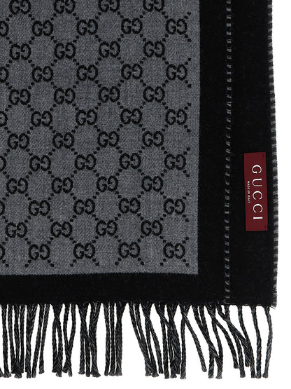 Gray Wool Scarf