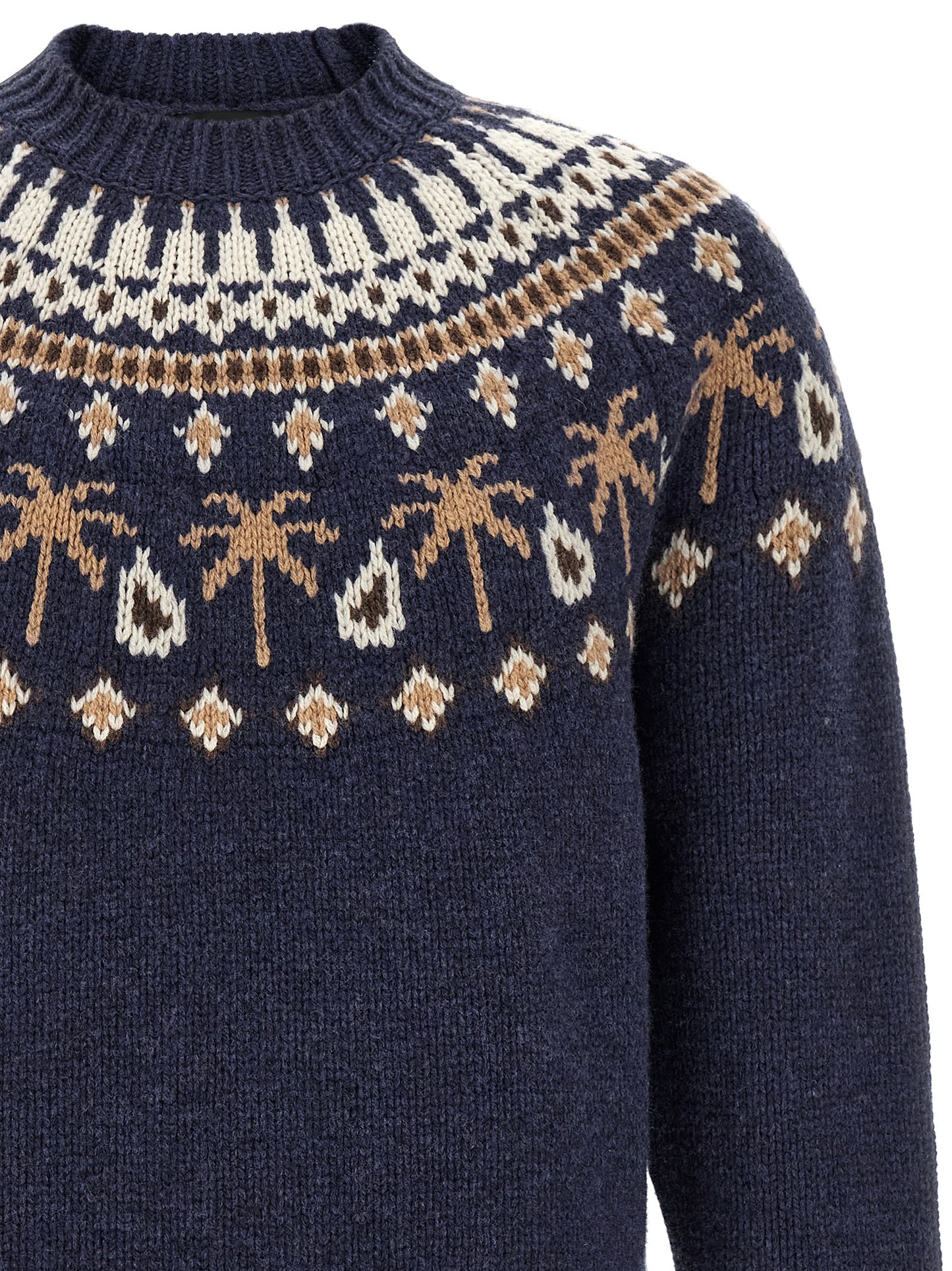 Blue Virgin Wool Cardigan