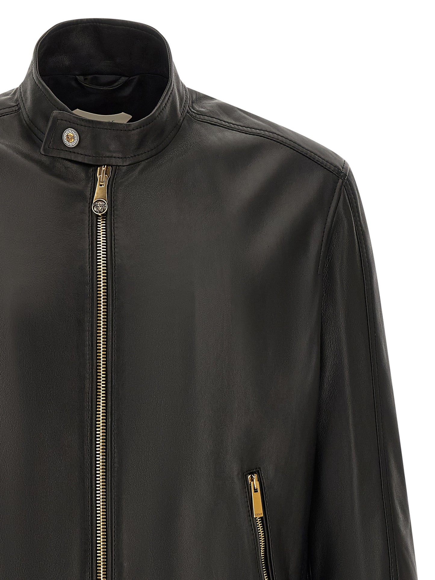 Black Lamb Leather Leather Jacket