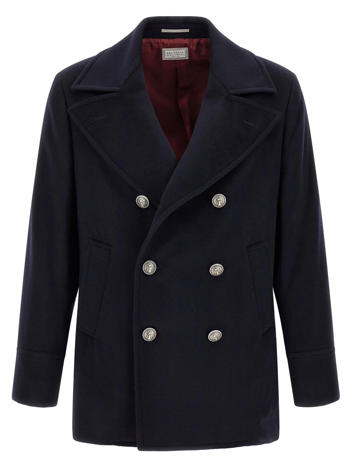Blue Virgin Wool Coat