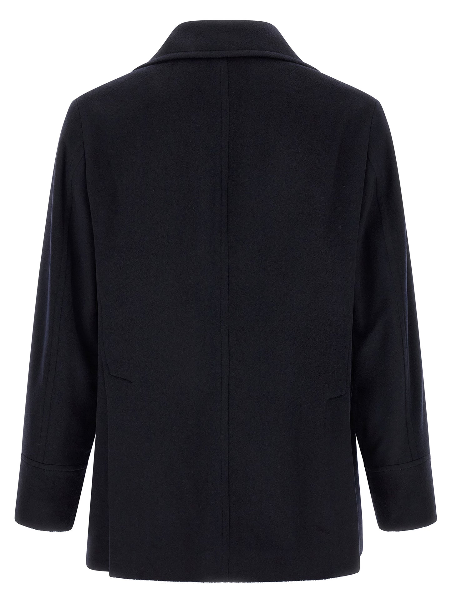 Blue Virgin Wool Coat